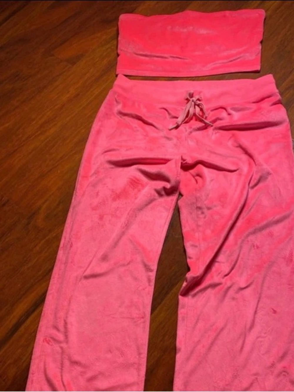 Aerie Neon Pink Velour Track Suit